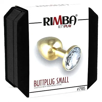 Anal Plug Metal With Crystal Rimba Auriu