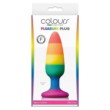 Anal Plug Pleasure Rainbow Medium Multicolor