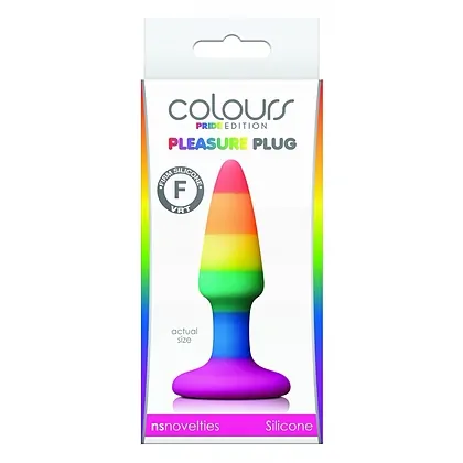 Anal Plug Pleasure Rainbow Mini Multicolor