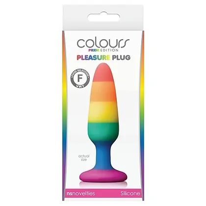 Anal Plug Pleasure Rainbow Small Multicolor