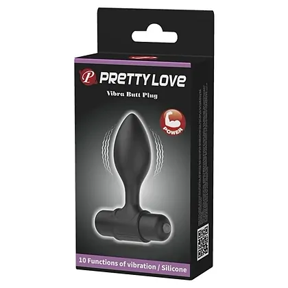 Anal Plug Pretty Love Vibra Negru