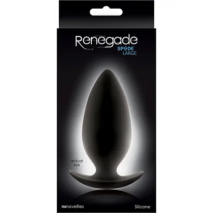 Anal Plug Renegade Spades Large Negru