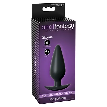 Anal Plug Small Weighted Negru