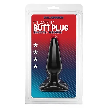 Anal Plug Smooth Mediu Negru