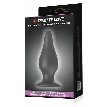 Anal Plug Sturdy Silicone Pretty Love Negru