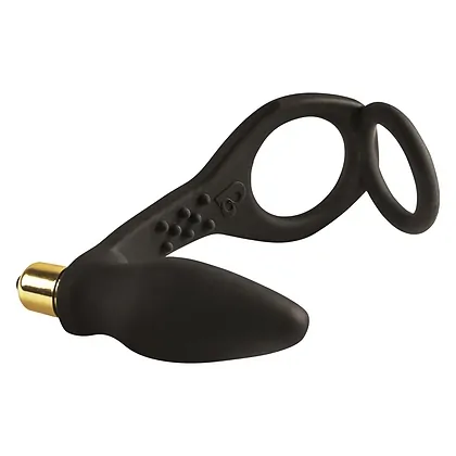 Anal Plug Vibrator cu Inel Ro-Zen Negru