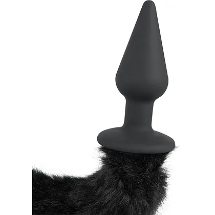 Anal Plug With Cat Tail Negru