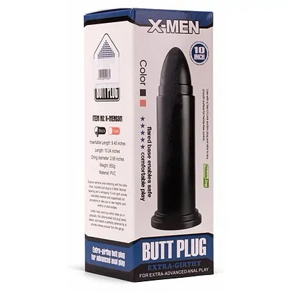 Anal Plug X-MEN 10 Inch Huge Negru