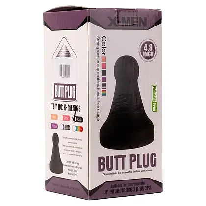 Anal Plug X-MEN 4.8 Inch Negru