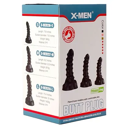 Anal Plug X-MEN Monster Plug 3 L Negru