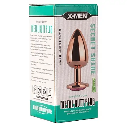 Anal Plug X-MEN Secret Shade Metal S Auriu