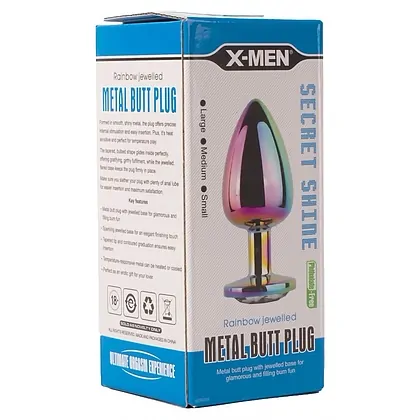 Anal Plug X-MEN Secret Shine Rainbow Multicolor