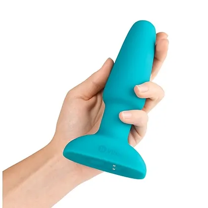 B-Vibe Vibrating Plug Albastru