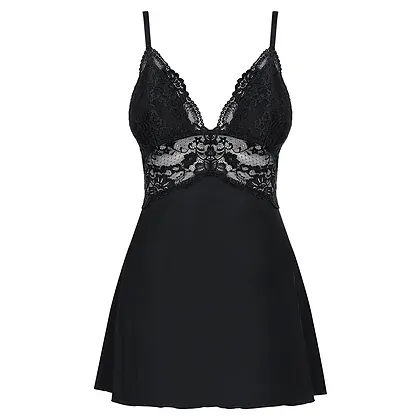 Babydoll Obsessive 810-BAB-1 Negru S-M