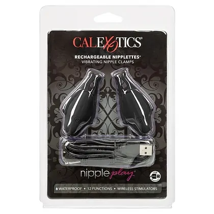 Cleme Pentru Sfarcuri Cu Vibratie Nipplettes Play Negru