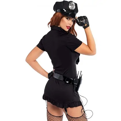 Costum Leg Avenue Dirty Cop Negru XL