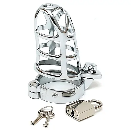 Cusca Penis Male Chastity Device Argintiu