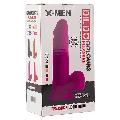 Dilco 7.5 Inch Dildo Colours Pleasure 1 Negru