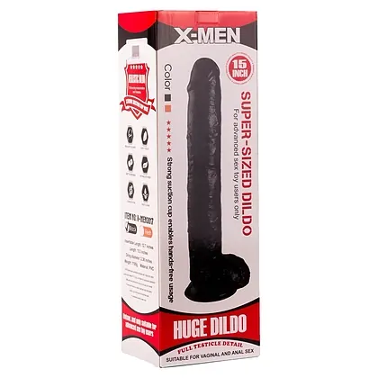 Dildo 15 Inch Super-Sized Negru