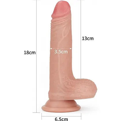 Dildo 18cm Dual-Layered