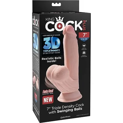 Dildo 3D Cu Testicule 21.5cm