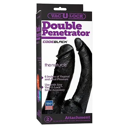 Dildo Double The Naturals Negru