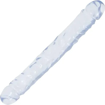 Dildo Dublu Crystal Jellies Jr. 30.5cm Transparent