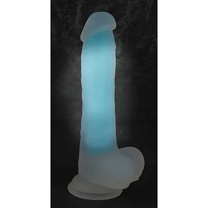 Dildo Glow in the Dark Transparent