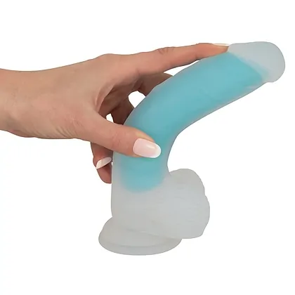 Dildo Glow in the Dark Transparent