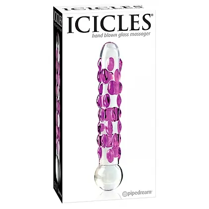 Dildo Icicles Hand Blown Glass Transparent