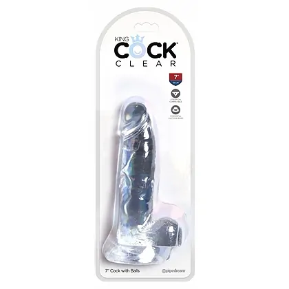 Dildo King 7 Inch Penis Transparent