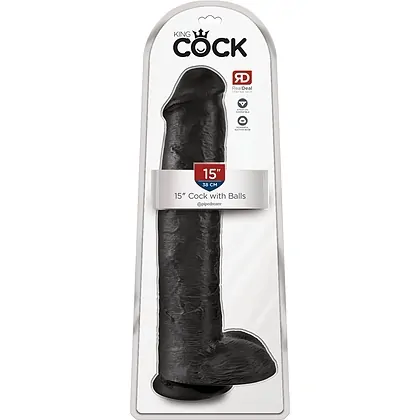 Dildo King Penis 38.1cm Negru