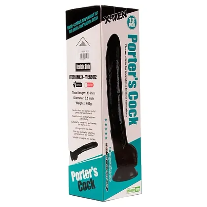 Dildo Porters 33cm Penis Negru