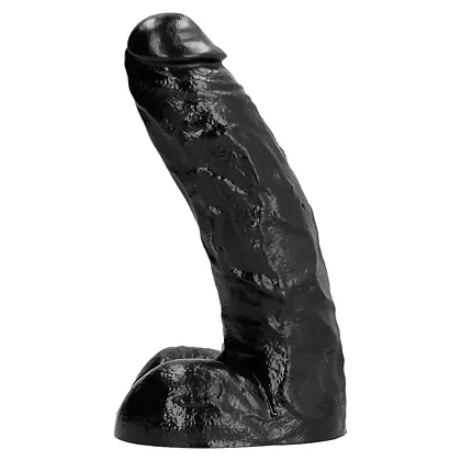 Dildo Realist All Black PVC 27 cm Negru