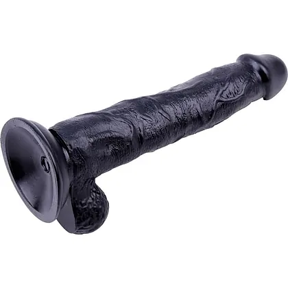 Dildo Realistic Black Veined Negru