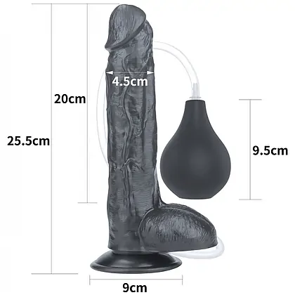 Dildo Realistic Cu Ejaculare Extreme 10inch Negru