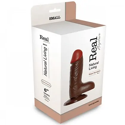 Dildo Realistic Cu Ventuza Rapture 15.2cm Maro