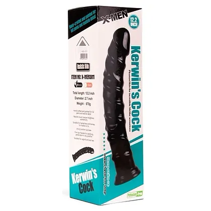 Dildo Realistic Kerwins Penis X-Men 12.2 inch Negru