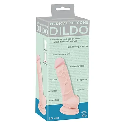 Dildo Realistic Medical Silicone 18cm