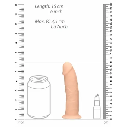 Dildo Realistic REALROCK  - 15.3 cm