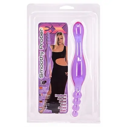 Dildo Smoothy Prober Clear Lavender Mov