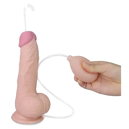 Dildo Soft Cu Ejaculare Si Testicule 8inch