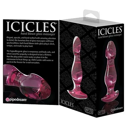 Dildo Sticla Icicles Nr 73 Roz