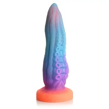 Dildo Tenta Glow In The Dark Multicolor