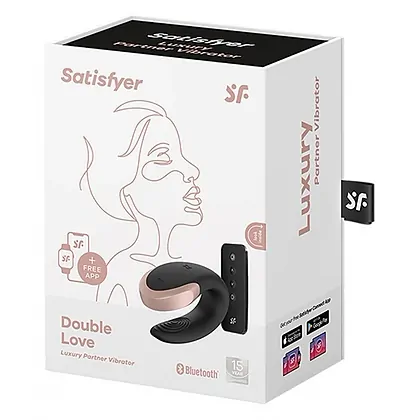 Double Love Luxury Partner Vibrator Negru