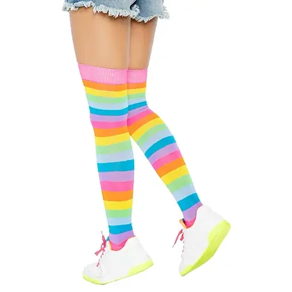 Dresuri Leg Avenue Rainbow Over The Knee Multicolor XS-L