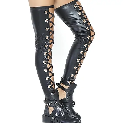 Dresuri Leg Avenue Wetlook Georgia Negru M-L