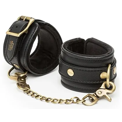 Fifty Shades of Grey Bound to You Wrist Cuffs Negru