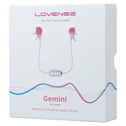 Gemini App-Controlled Vibrating Nipple Clamps Roz