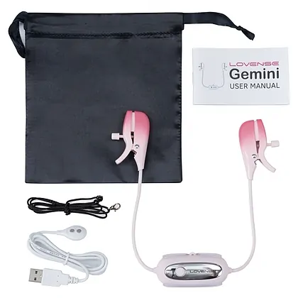 Gemini App-Controlled Vibrating Nipple Clamps Roz